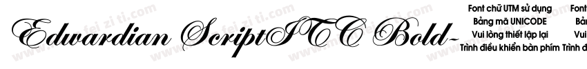 Edwardian ScriptITC Bold字体转换